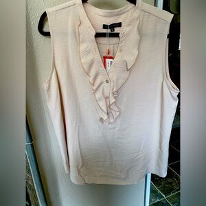 Supply & Demand Sleeveless Ruffle top